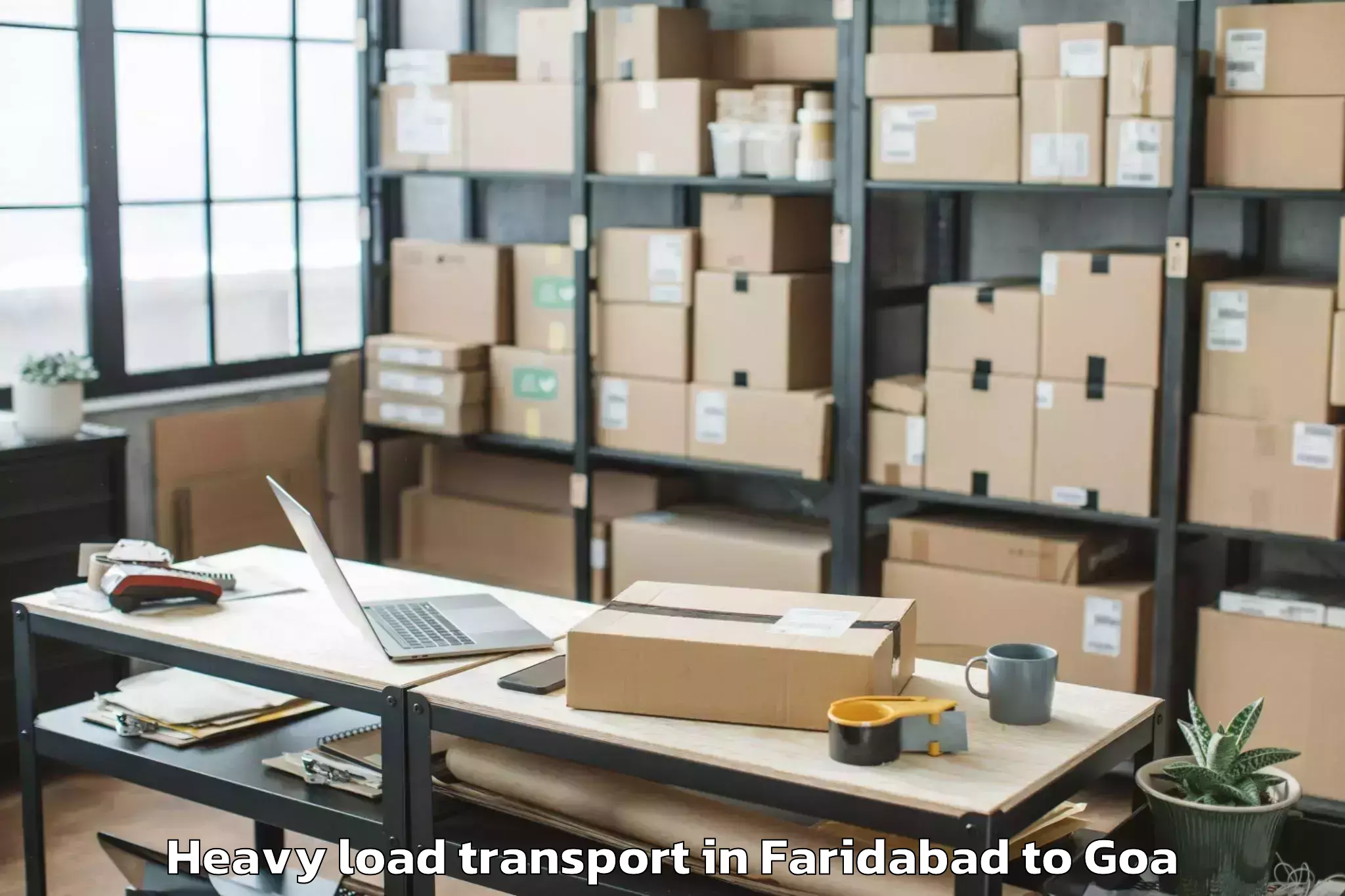 Book Faridabad to Mapuca Heavy Load Transport Online